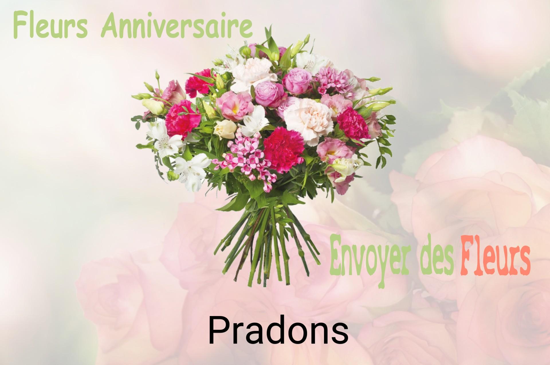 Bouquet de fleurs d’anniversaire livré à Pradons